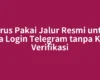Harus Pakai Jalur Resmi untuk Cara Login Telegram tanpa Kode Verifikasi