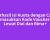 Berhasil Isi Kuota dengan Cara Memasukkan Kode Voucher Tri Lewat Dial dan Bima+