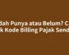 Sudah Punya atau Belum? Cara Cek Kode Billing Pajak Sendiri