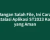 Jangan Salah File, Ini Cara Instalasi Aplikasi ST2023 Kode yang Aman
