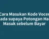 Cara Masukan Kode Vocer Lazada supaya Potongan Harga Masuk sebelum Bayar