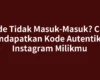 Kode Tidak Masuk-Masuk? Cara Mendapatkan Kode Autentikasi Instagram Milikmu
